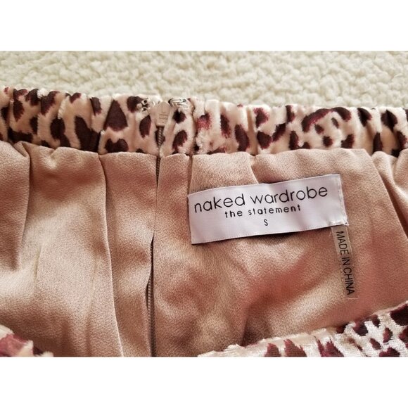 Naked Wardrobe The Statement Leopard Print Mini Skirt Size S - Picture 5 of 8